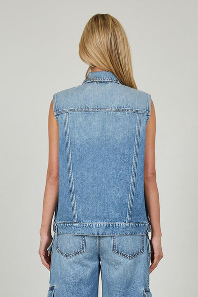 REBEL] Medium Dark Oversized Cargo Vest – HIDDEN JEANS