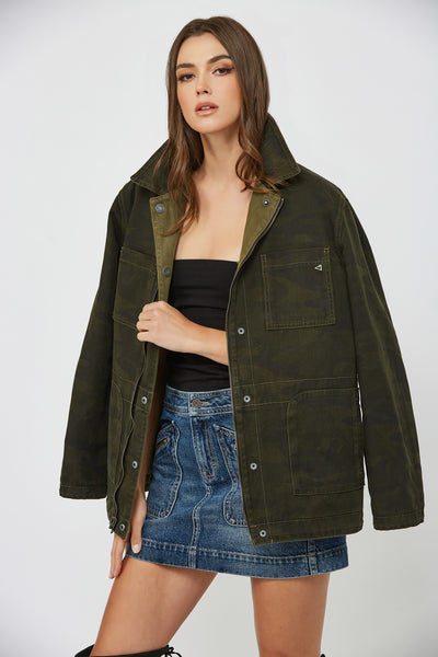 REBEL CAMO REVERSIBLE JACKET HIDDEN JEANS