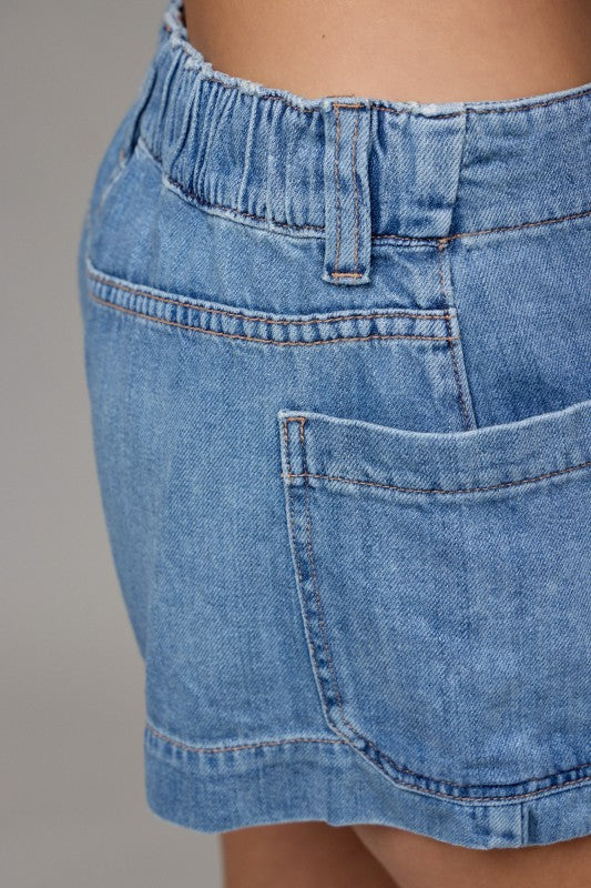 [AVA] SUPER SOFT DRAWSTRING A LINE SHORTS