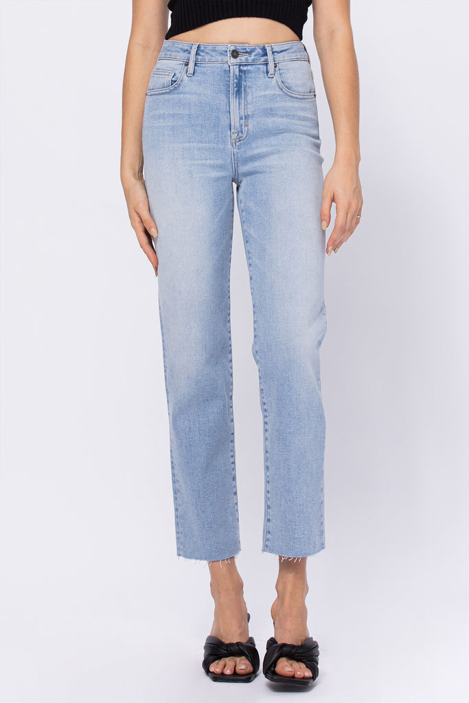 [TRACEY] SUPER LIGHT WASH STRAIGHT JEAN