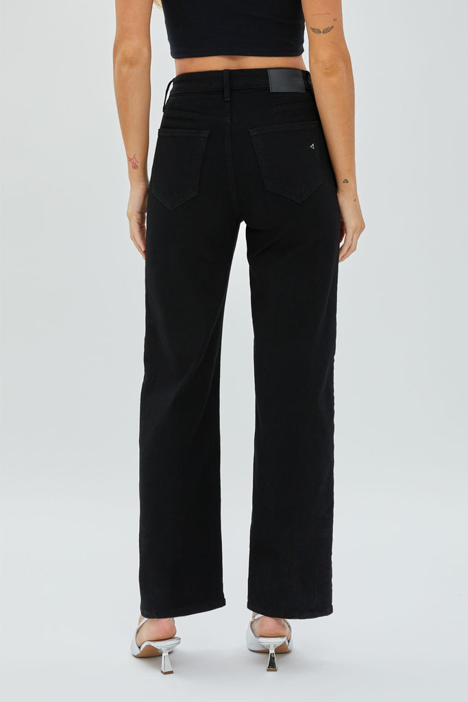 [TRACEY] Jet Black Clean Stretch Straight