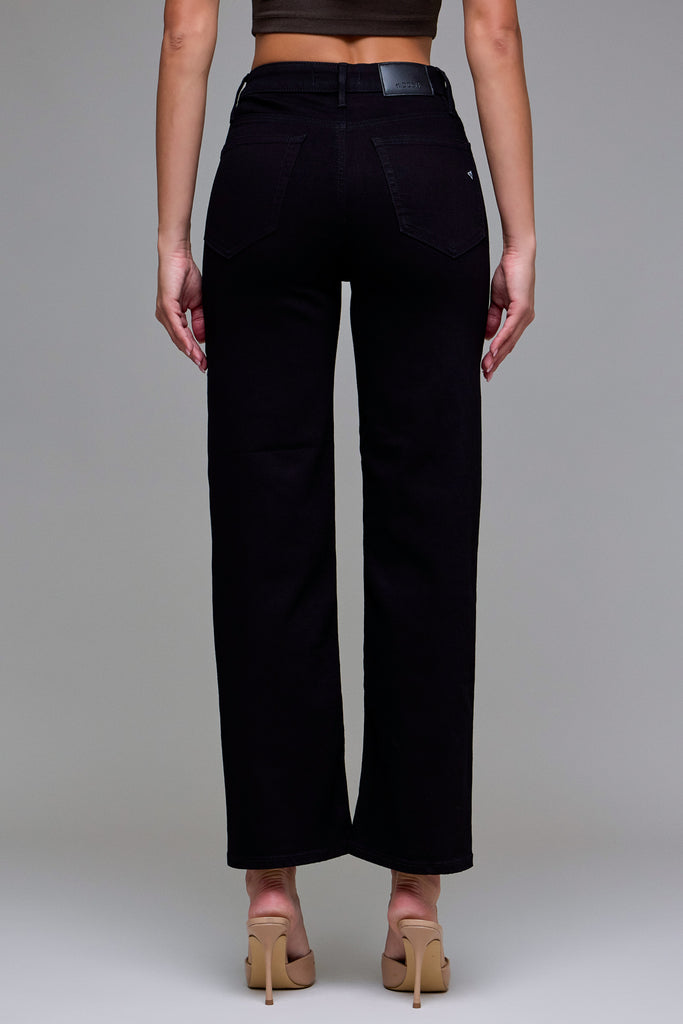 [TRACEY] Jet Black Clean Stretch Straight