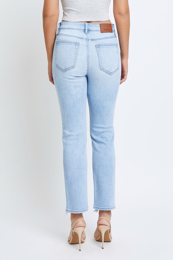 [QUINN] Light Wash Stretch Cigarette Skinny