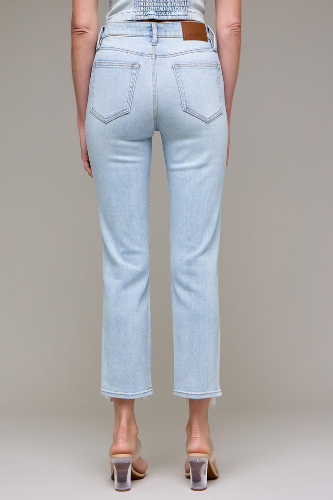 [QUINN] Light Wash Stretch Cigarette Skinny