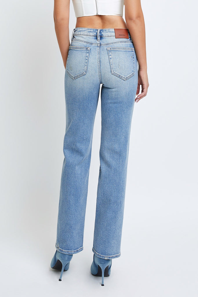 [TRACEY] LIGHT WASH CLEAN 30" INSEAM STRAIGHT