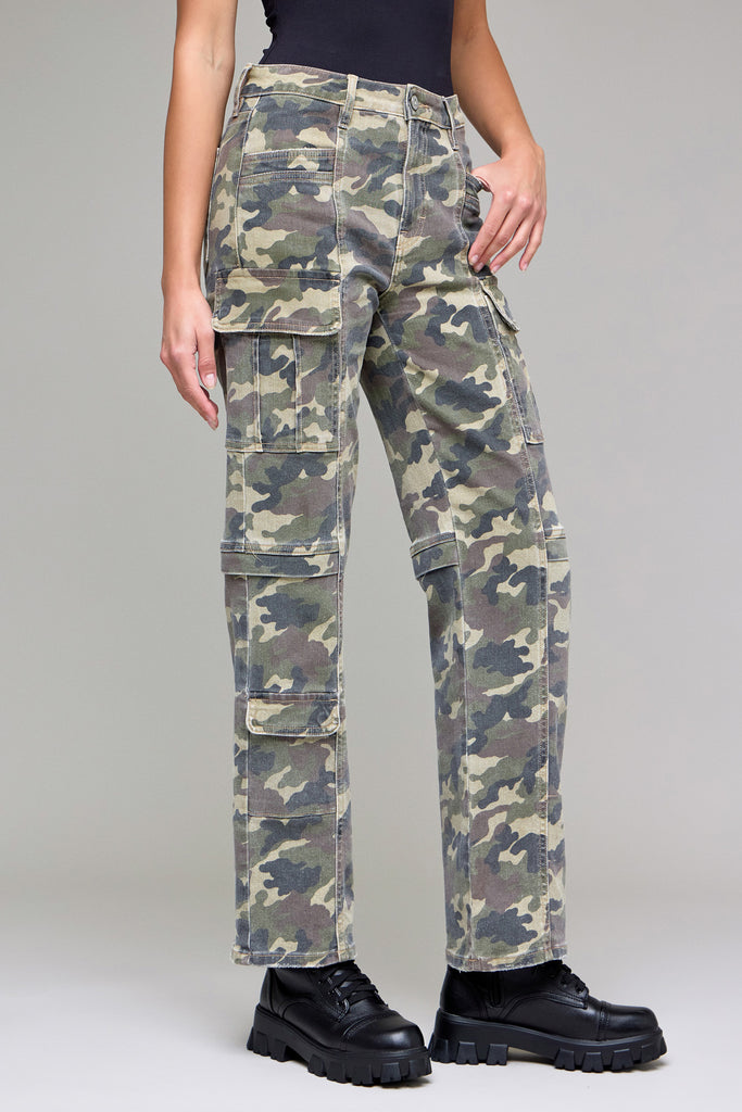 [TRACEY] Camo Stretch 31" Inseam Straight