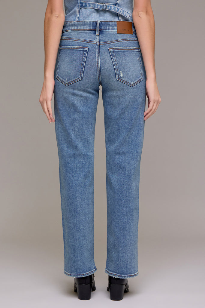 [ELLA] Medium Vintage 31" Inseam Clean Mid Rise Wide Straight
