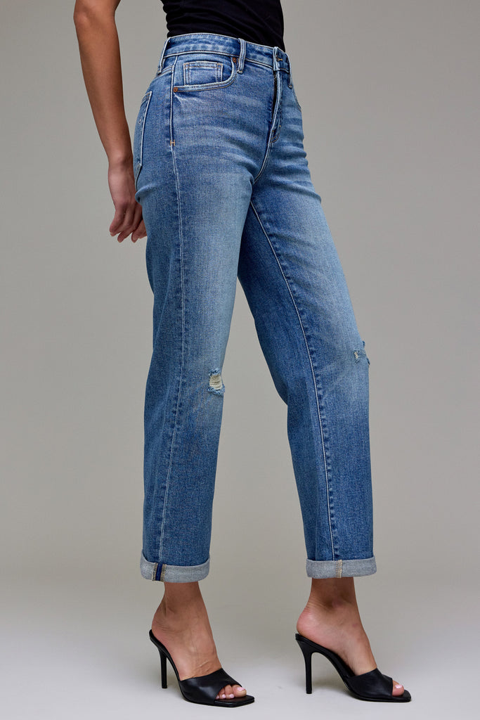 [ELLA] High Rise Classic Straight with Double Cuff