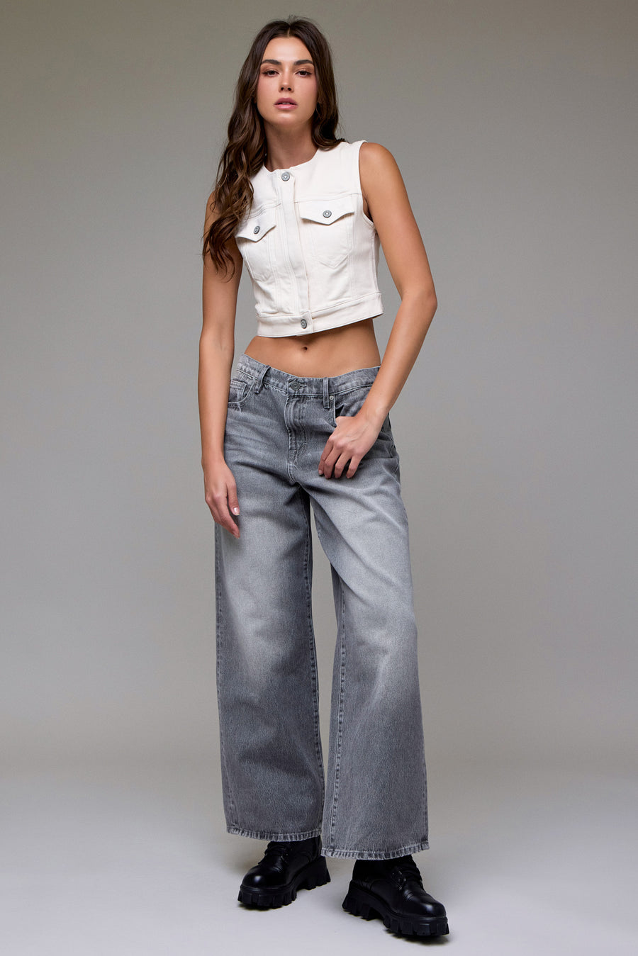 [ALYX] Grey Washed Clean Classic Oversized Baggy Jean