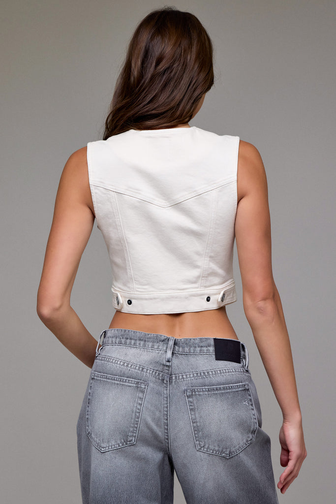 [REBEL] Long Trucker Mini Vest