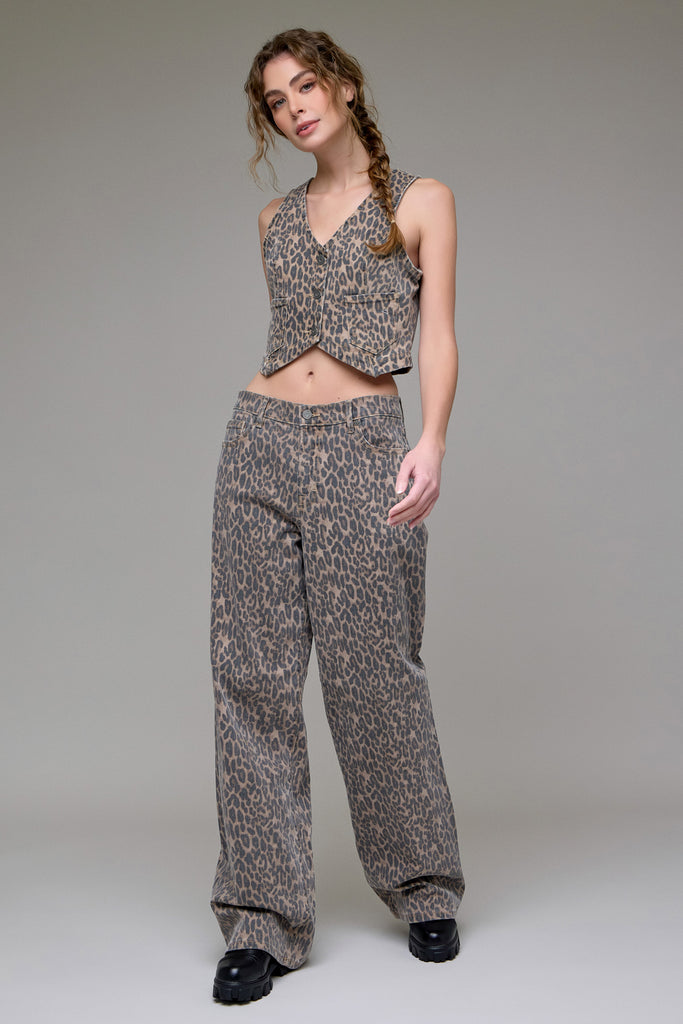 [ALYX] Cheetah Print Low Slung Baggy Jeans