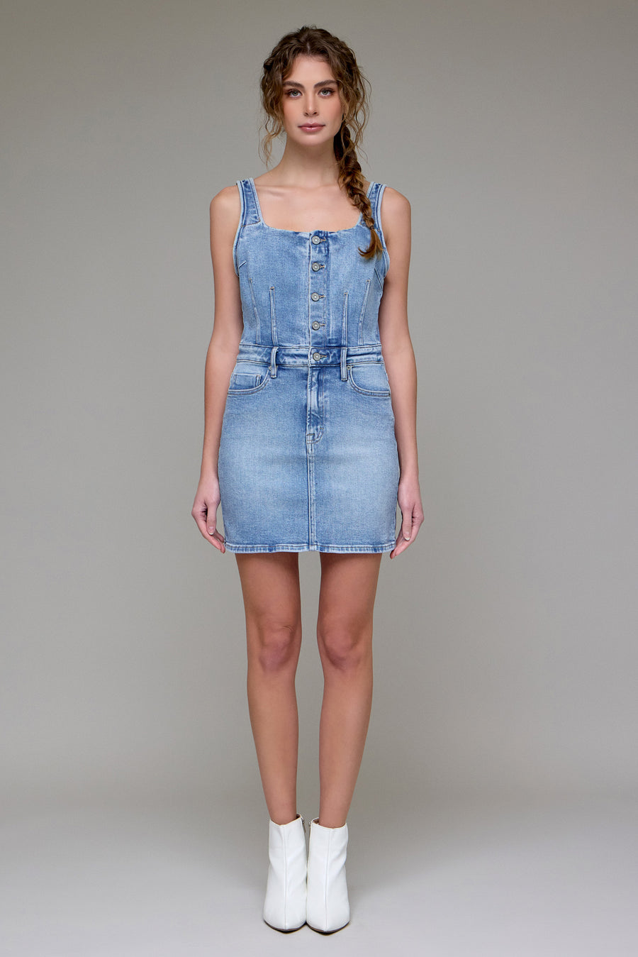 Light Vintage Stretch Bodycon Dress