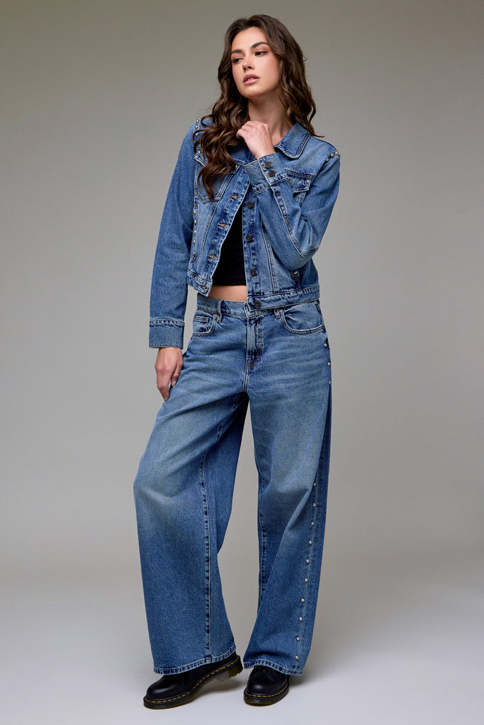 [ALYX] Medium Wash Side Stud Oversized Baggy Jean