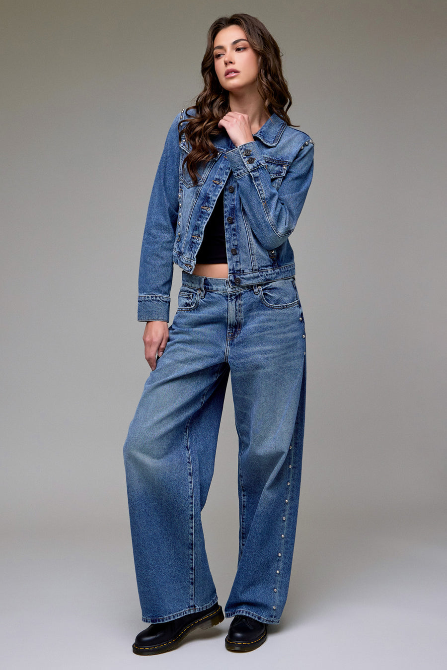 [ALYX] Medium Wash Side Stud Oversized Baggy Jean