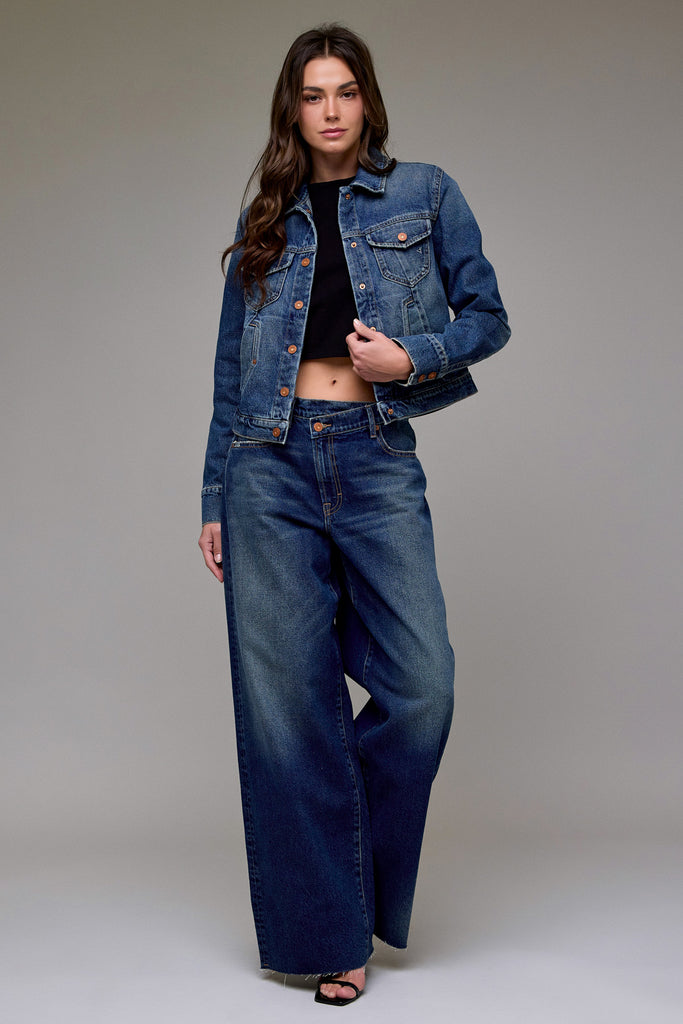 [REBEL] Dark Wash Classic Trucker Jacket