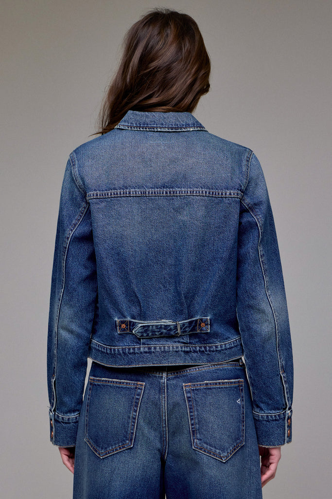 [REBEL] Dark Wash Classic Trucker Jacket