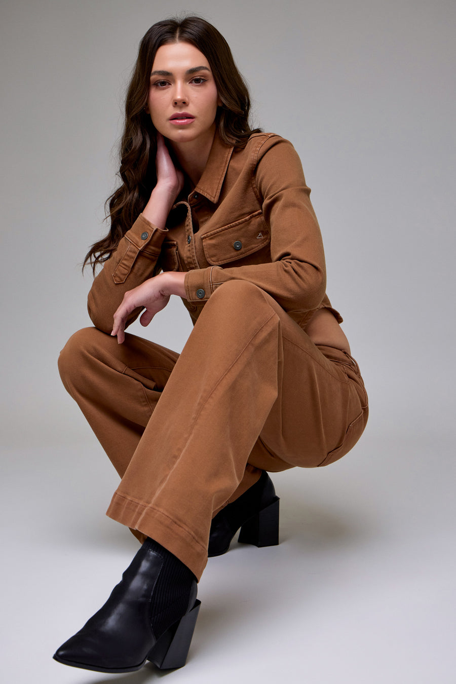 [HAPPI] Tawney Wash Stretch Low Rise Comfort Flare