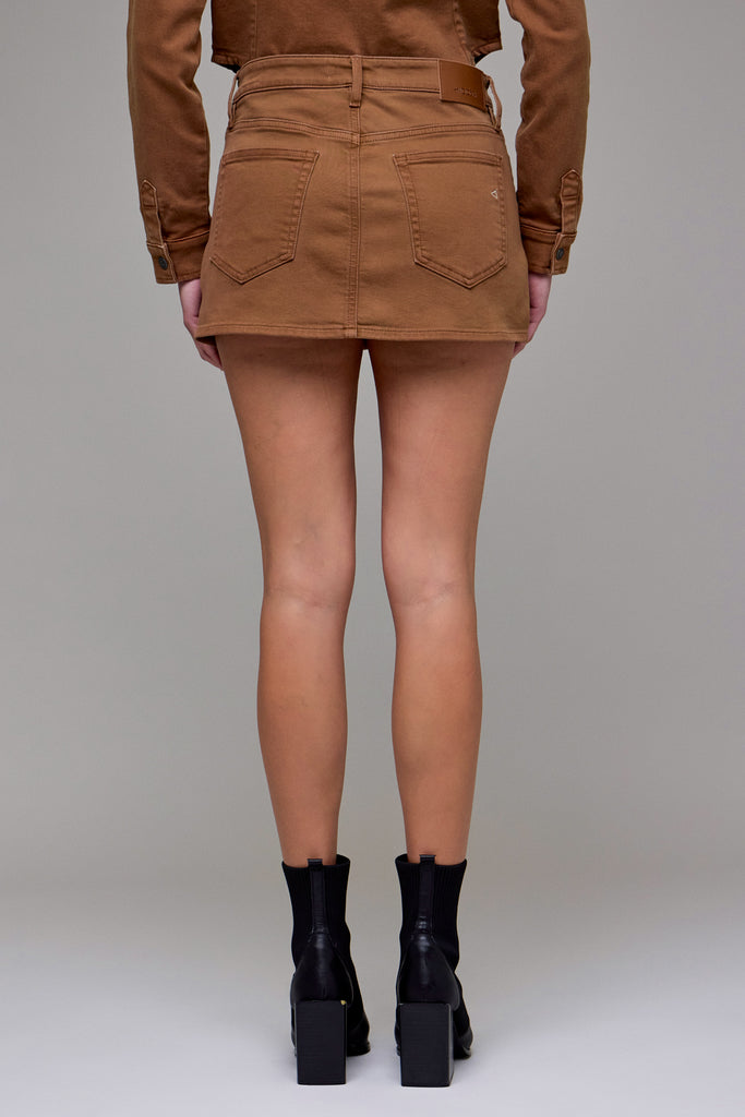[PEYTON] Tawney Wash Micro Mini Stretch Skirt