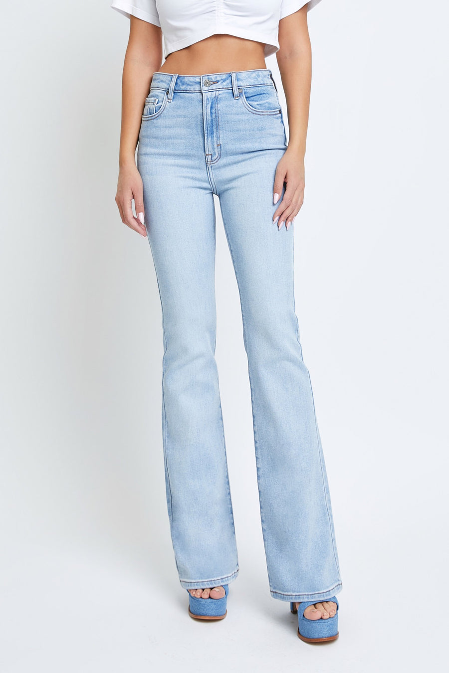 [HAPPI] Light Wash Classic 34" Inseam Flare