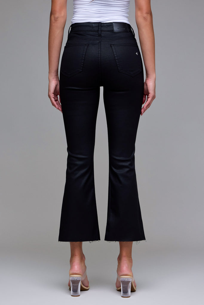 [HAPPI] Black Coated Cropped Flare
