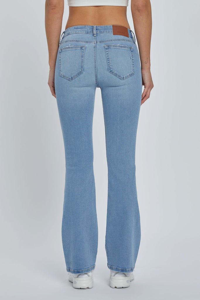 [HAPPI] MEDIUM LIGHT 31" INSEAM LOW RISE GRINDED FLARE