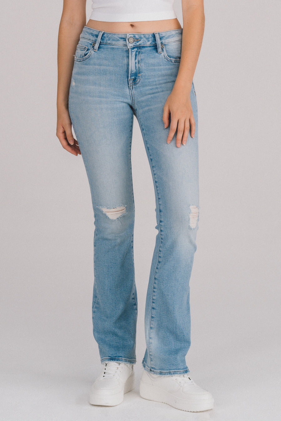 [RYAN] MEDIUM LIGHT DISTRESSED BOOTCUT