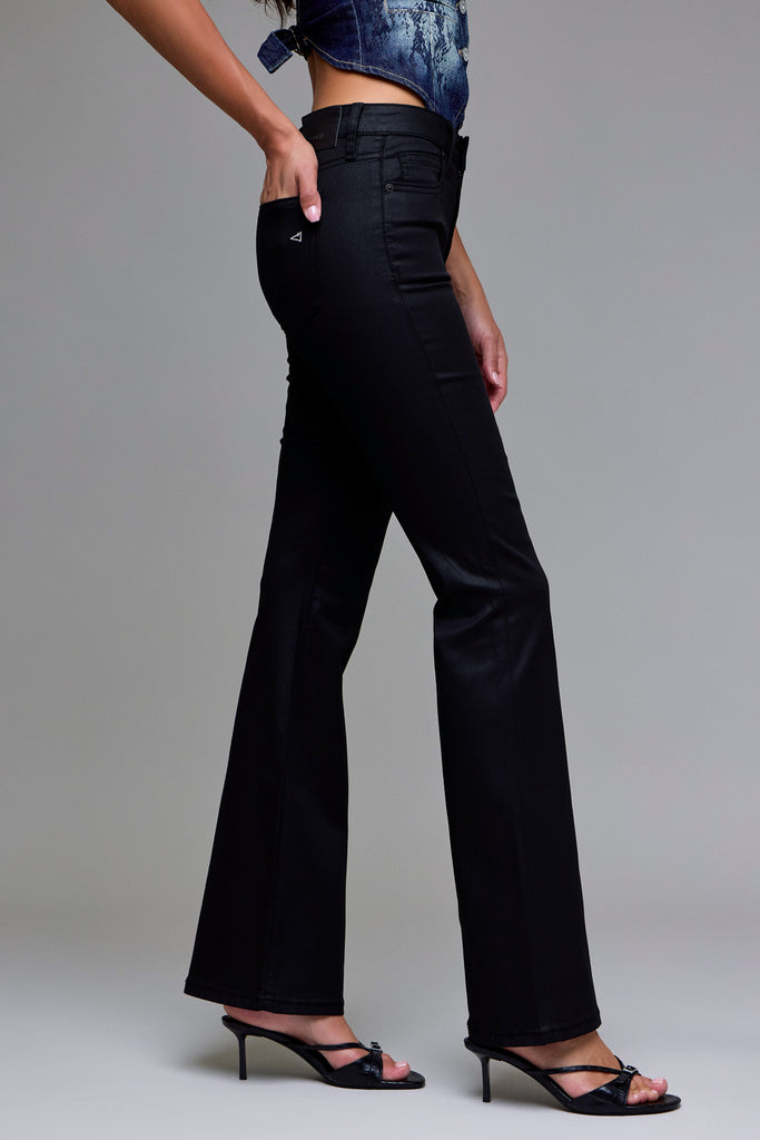[HAPPI] Coated 33" Inseam Mid Rise Flare