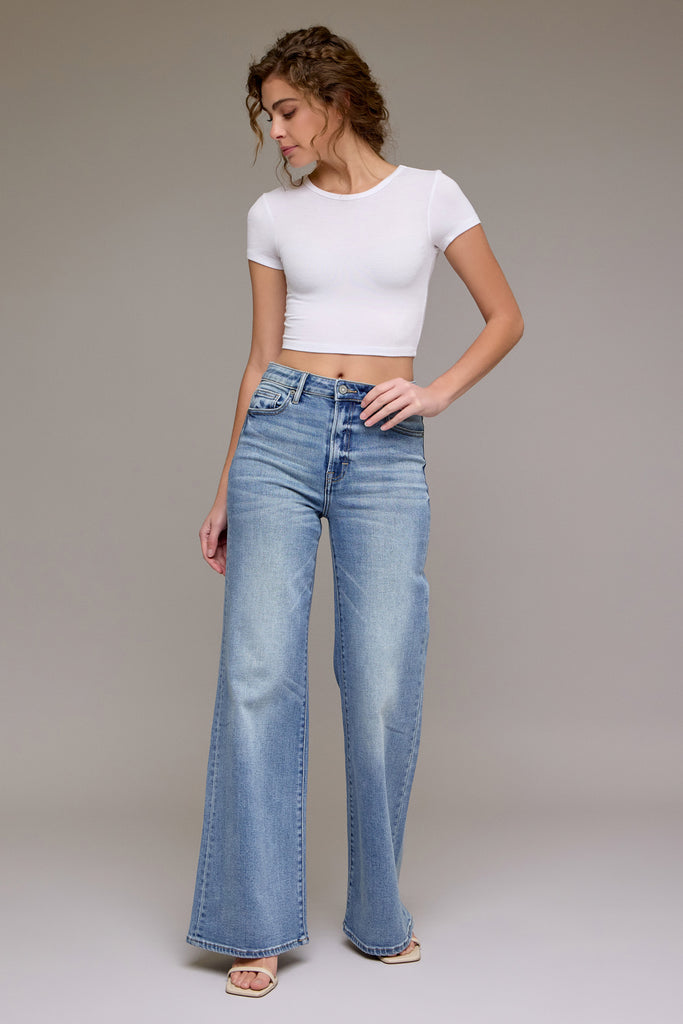 [HAPPI] Medium Vintage Clean High Rise Wide Comfort Flare