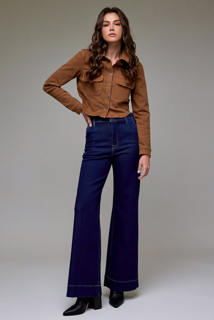 [HAPPI] Rinse Wash Stretch Trouser Comfort Flare