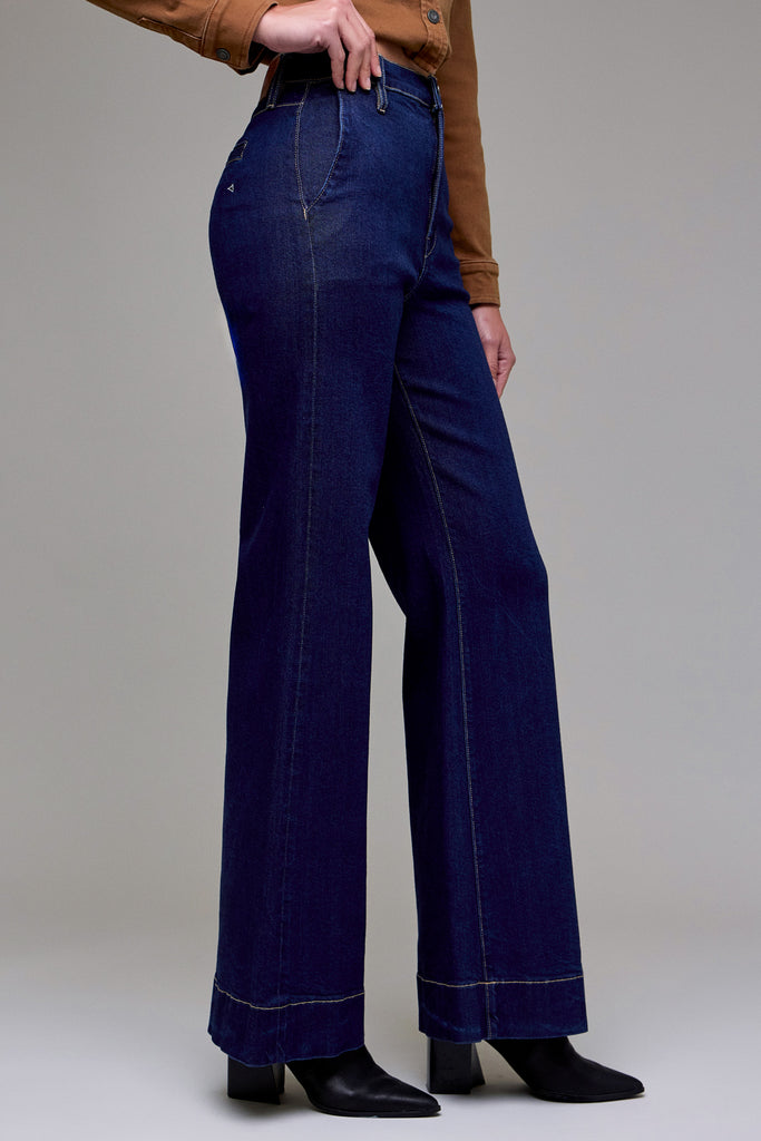 [HAPPI] Rinse Wash Stretch Trouser Comfort Flare