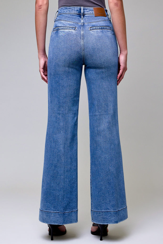 [HAPPI] Medium Dark Stretch High Rise Comfort Flare