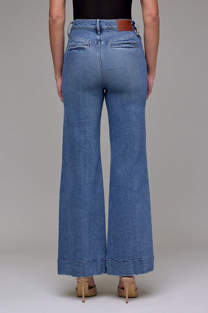 [HAPPI] Medium Dark Stretch High Rise Comfort Flare