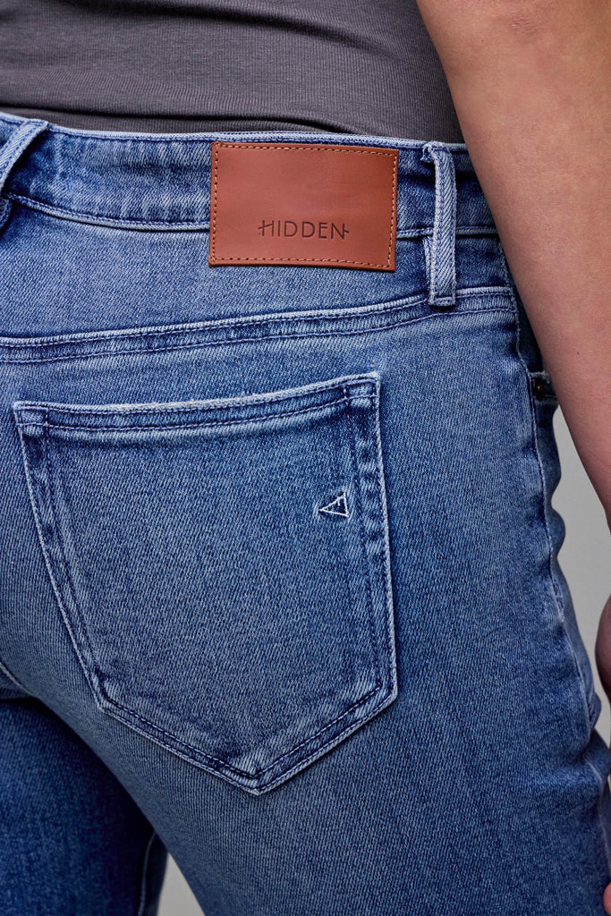 [HAPPI] Medium Wash Stretch Fashion 33" Inseam Low Rise Flare
