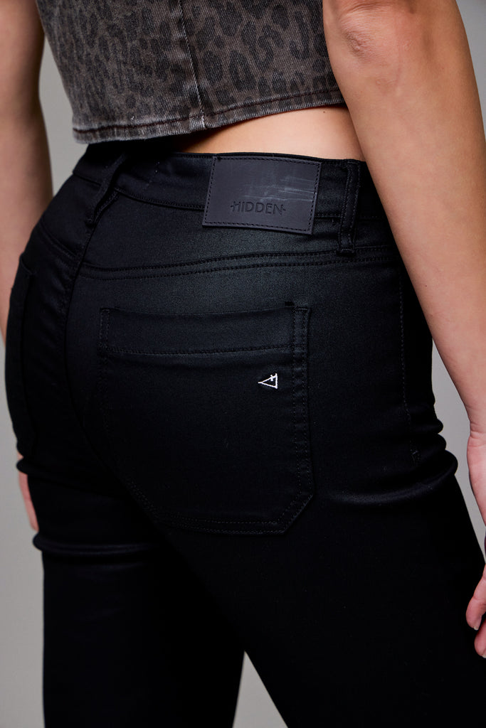 [HAPPI] Coated Mid Rise 31" Inseam Fashion Flare