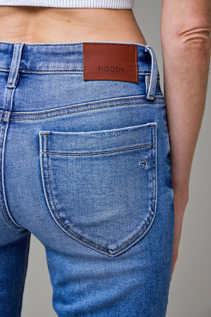 [HAPPI] Medium Light Stretch Clean Low Rise Flare