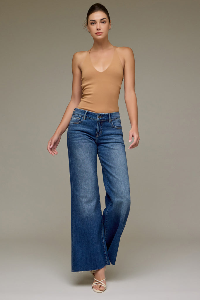 [HAPPI] Dark Vintage Low Rise 33" Inseam Comfort Flare