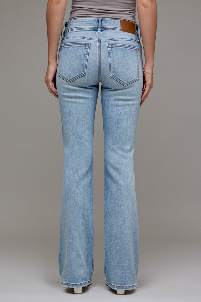 [RYAN] Light Wash Side Seam Low Rise Bootcut