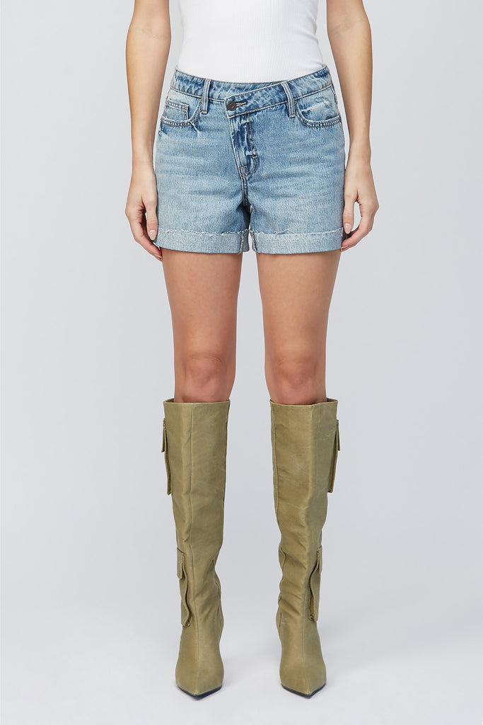 Knee length mom shorts on sale