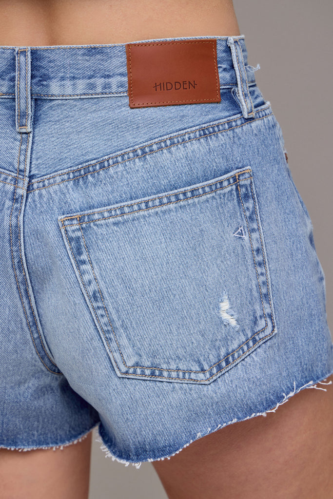 [FINN] Medium Light High Rise Relaxed Shorts