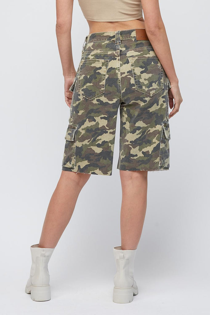 [ALYX] CAMO PRINT CARGO BAGGY SHORTS