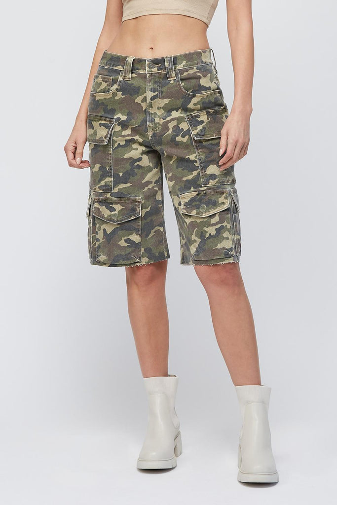 [ALYX] CAMO PRINT CARGO BAGGY SHORTS