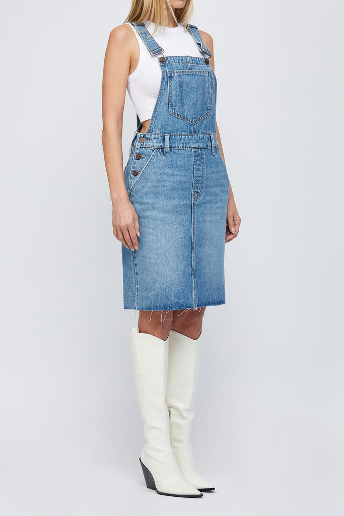 [PIXIE] MEDIUM DARK BACK SLIT SKIRTALL