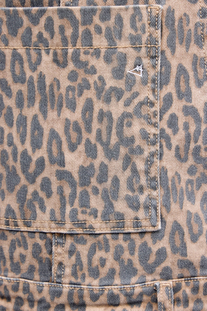 [DYLAN] Cheetah Print Baggy Overalls