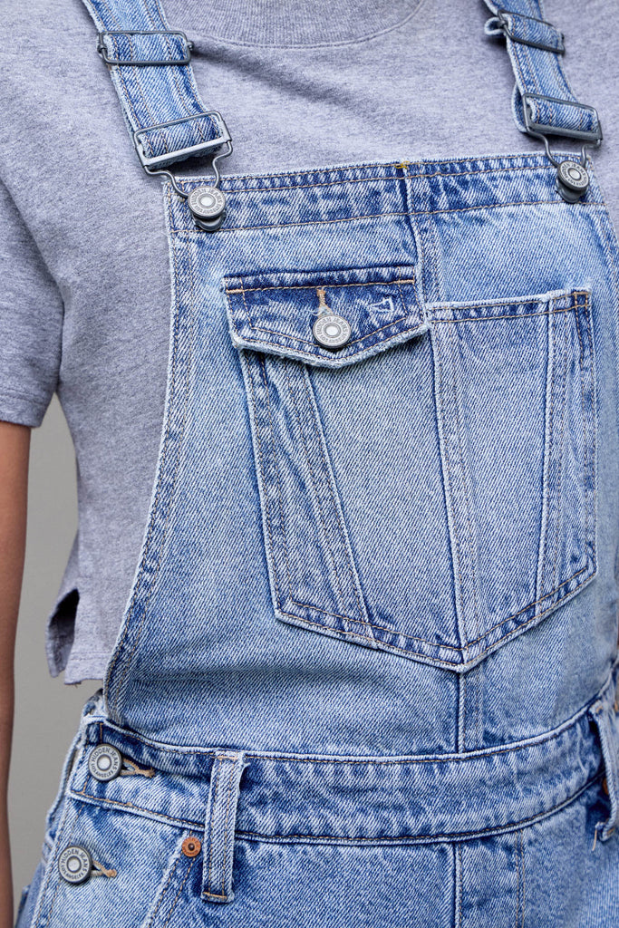 [PIXIE] Vintage Wash Classic Shortall