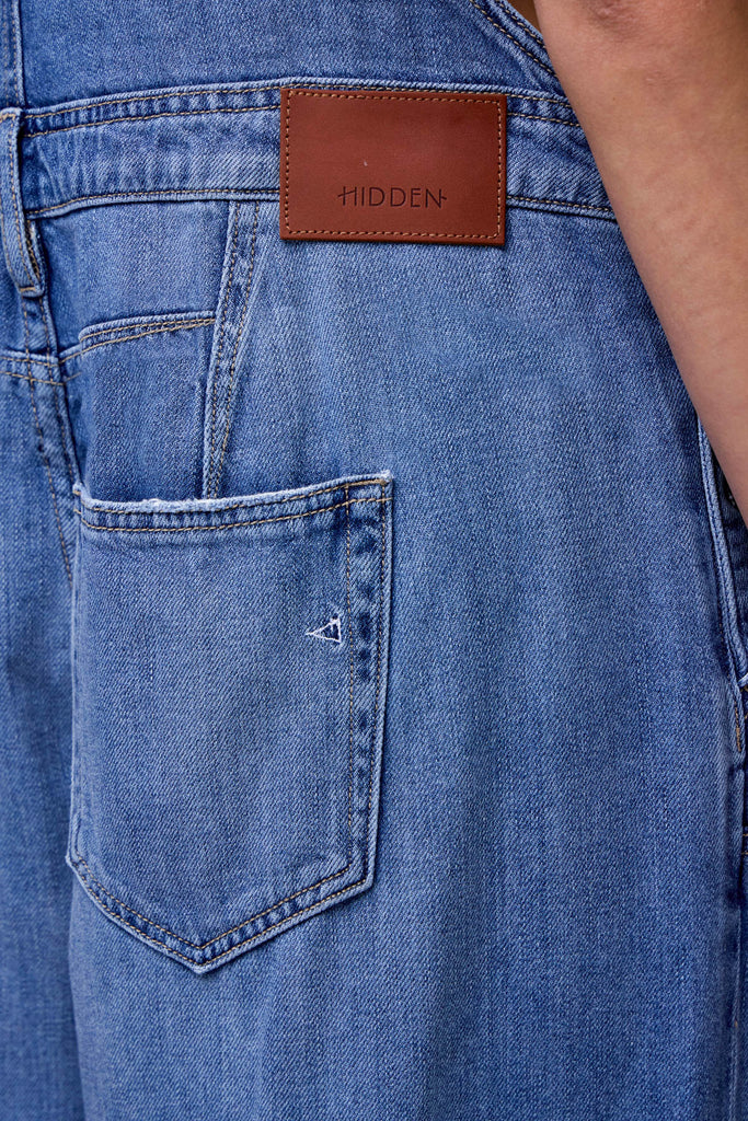 [DYLAN] Medium Wash Super Soft Western 30" Inseam Overall