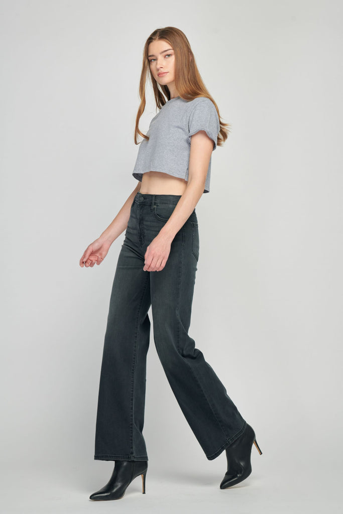 [LOGAN] Black High Rise 31" Inseam Dad Jean