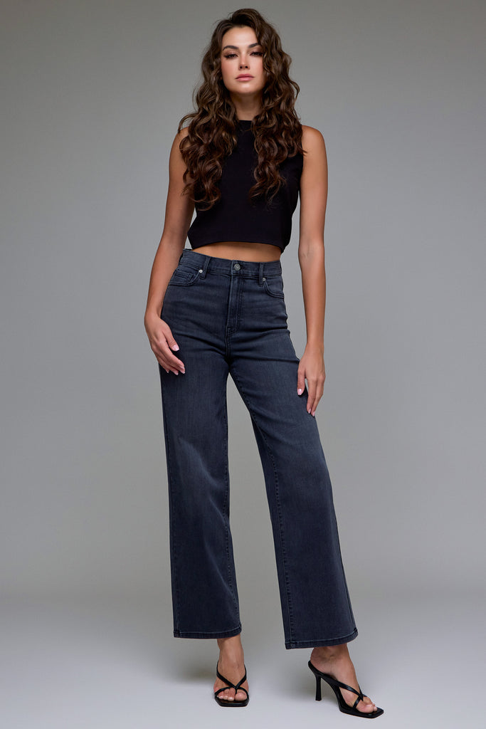 [LOGAN] Black High Rise 31" Inseam Dad Jean