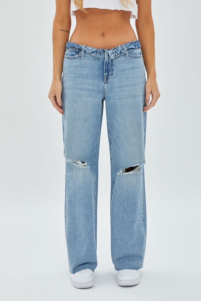 LOGAN FOLD OVER DAD JEAN