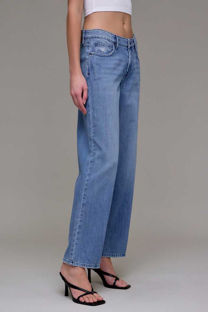 [NORI] Medium Dark Midrise Super Soft 31" Inseam Wide leg