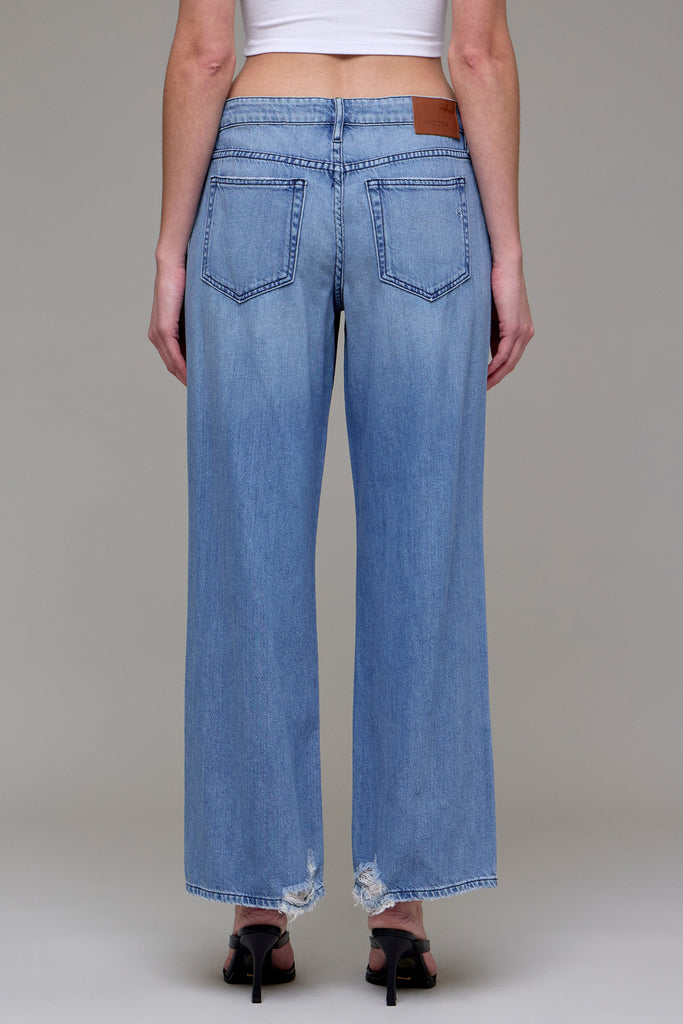 [NORI] Medium Dark Midrise Super Soft 31" Inseam Wide leg